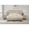 Armen Living Baly 3 Piece Acacia King Platform Bed and Nightstands Bedroom Set SETLFBDGRKG3A - alternate 4